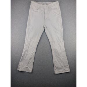 Ann Taylor LOFT White Jeans size 27‎ / 4 modern Boot Cut The Kick Crop